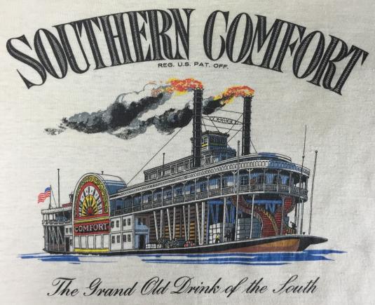 Vintage 80s Southern Comfort Whiskey Liqueur Liquor T Shirt