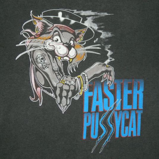 Vintage Faster Pussycat 1987 Tour T Shirt 