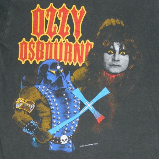 Vintage Ozzy Osbourne 1982 Tour T Shirt 80s Concert