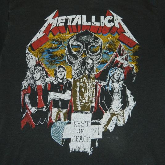 Vintage METALLICA 1986 CLIFF BURTON LIVES ON T-Shirt 80s