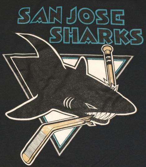 vintage san jose sharks t shirt