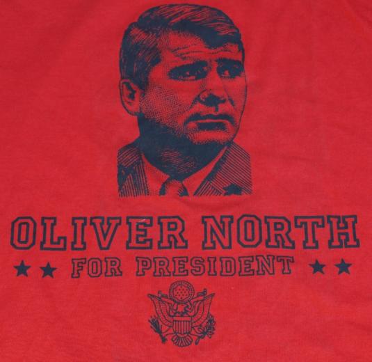 oliver north for president t shirt