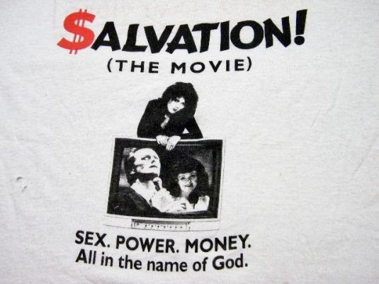 Vintage 80 S Salvation The Movie T Shirt Sex Power 4 God