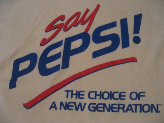 Vintage Pepsi The Choice Of A New Generation T Shirt S