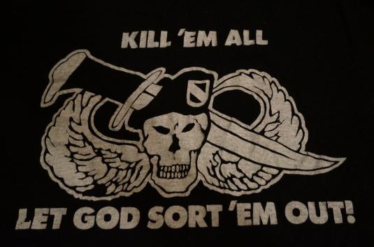 t shirt kill em all let god sort em out