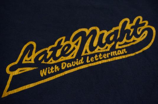 late night with david letterman t shirt