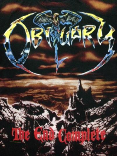 obituary the end complete shirt