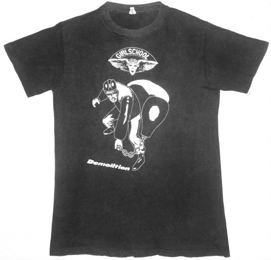 girlschool band t shirt