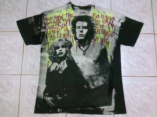 Vintage Sex Pistols Sid And Nancy Tie Dye T Shirt 0474