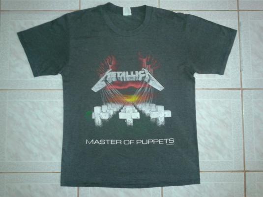 metallica master of puppets vintage t shirt