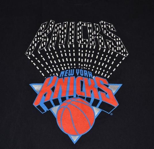 vintage 90s grey champion knicks basketball sweatshirt