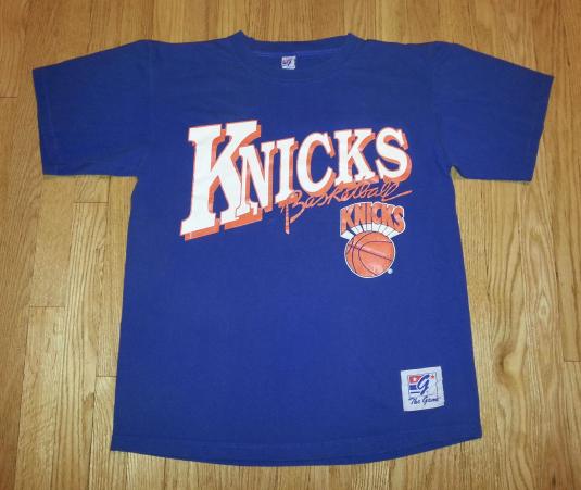 vintage 90s grey champion knicks basketball sweatshirt