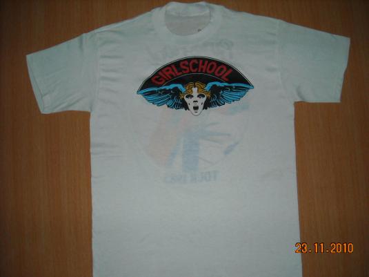 girlschool band t shirt