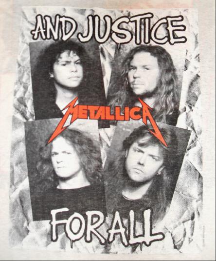 Metallica 198889 And Justice For All Vintage T Shirt