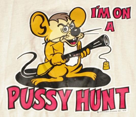 Pussy Hunt Dirty Mouse Raglan Baseball Shirt Iron On Defunkd
