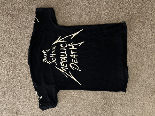 Vintage Metallica Shirt 90s Black Short Sleeve Birth School Metallica Death