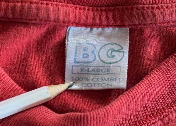 BG T-shirt Tag