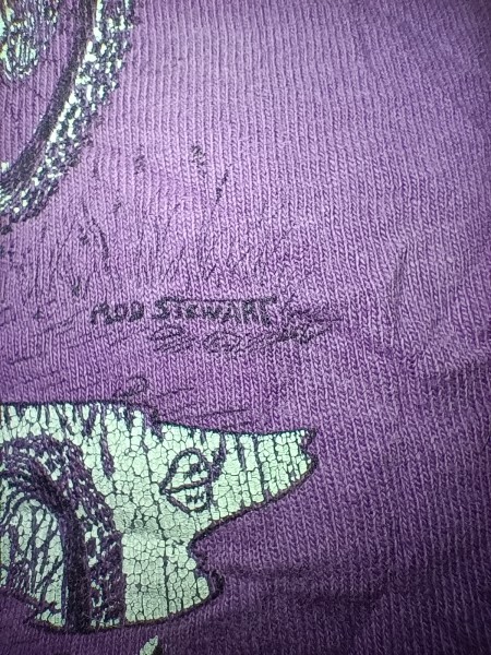 Bill's Barbarian shirt with rod stewart copyright