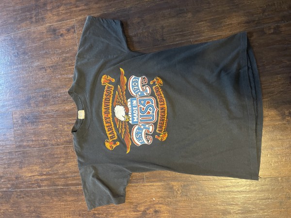 Vintage Harley Davidson t shirt 3D Emblem American Legend