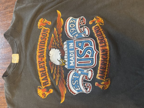 Vintage Harley Davidson t shirt 3D Emblem American Legend