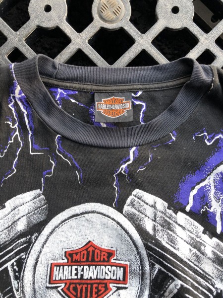 Harley Davidson Thunder and Lightning Long Sleeve AOP