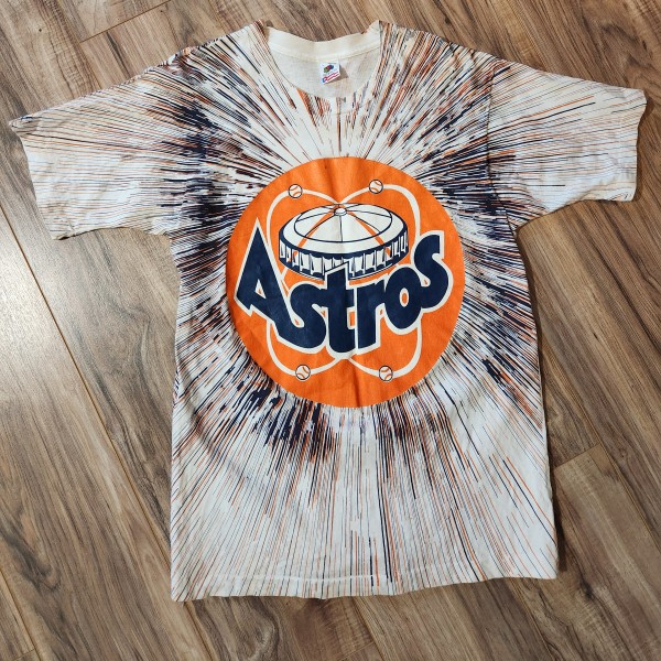 Astros 80s 90s Tie Dye Fruit of Loom