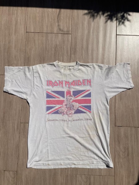 Vintage Iron Maiden Seventh tour of a Seventh tour 1980s t shirt