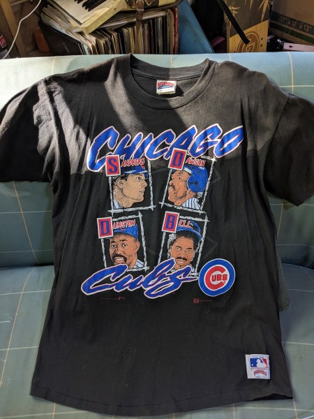 1991 Chicago Cubs, Nutmeg Mills t-shirt size XL