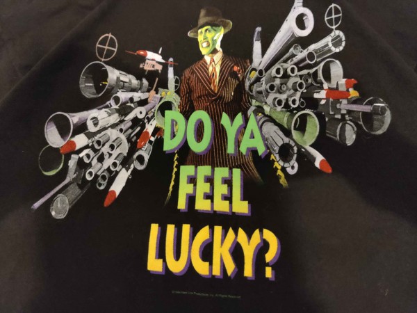 The Mask 'Do Ya Feel Lucky?' Tee 1994 Sz XL