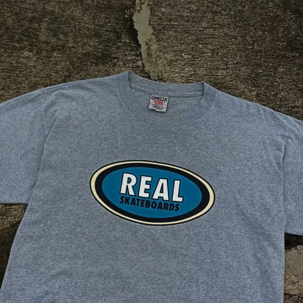 Real Skateboards Oval Logo tag Oneita