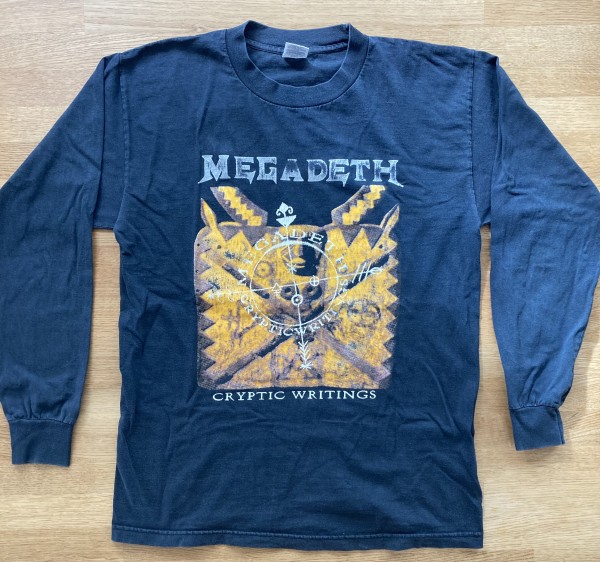 Megadeth Cryptic Writings Tour black long-sleeve tee