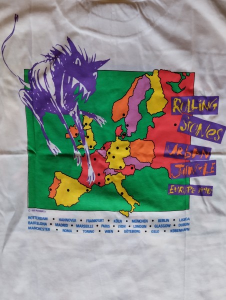 Vintage Rolling Stones Urban Jungle Europe 1990 tour