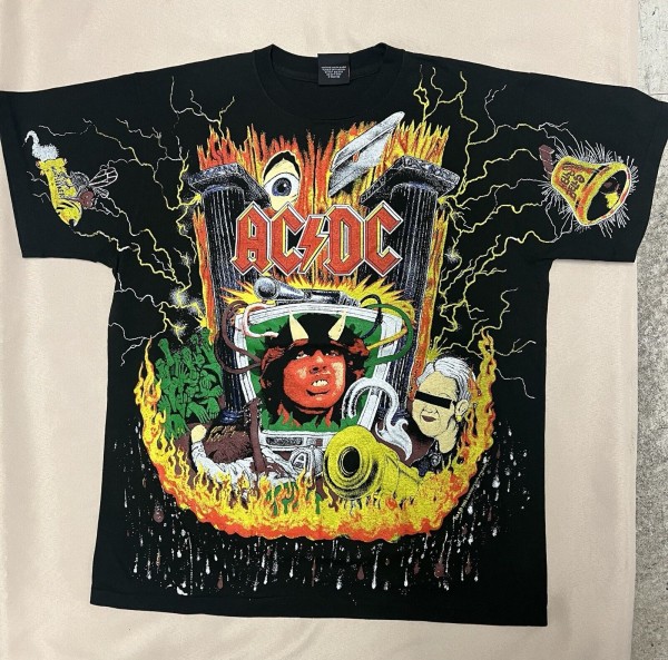 fake ac/dc aop t-shirt