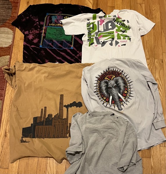 RCHP Lollapalooza T-shirt, & 80s/90s skate tees