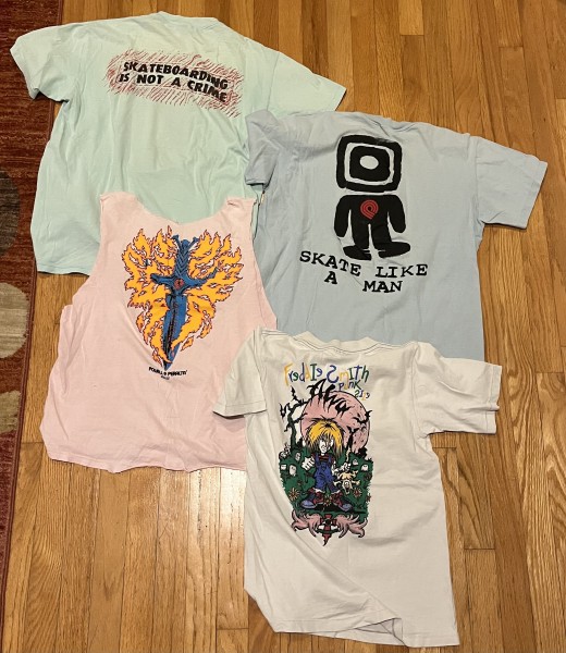 RCHP Lollapalooza T-shirt, & 80s/90s skate tees