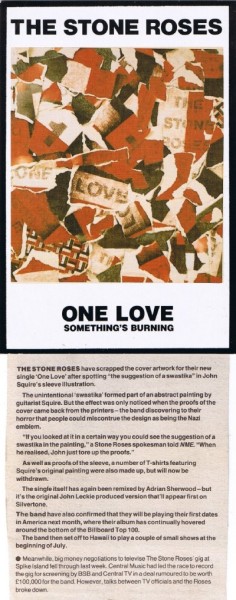 Banned Stone Roses T-Shirt One Love