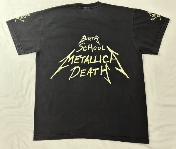 fake metallica death t-shirt back