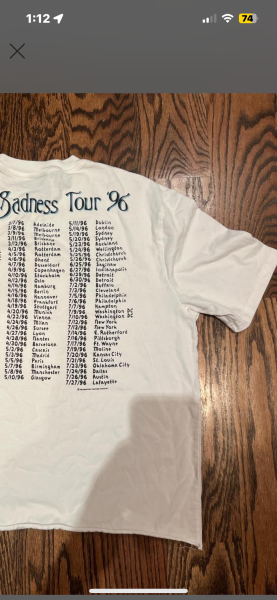 1996 smashing pumpkins infinite sadness tour