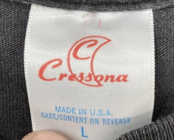 vintage cressona t-shirt tag