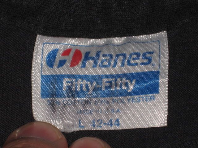 Hanes Heavy Weight 50/50 blend in the 80s? - Vintage T-Shirt Forum ...