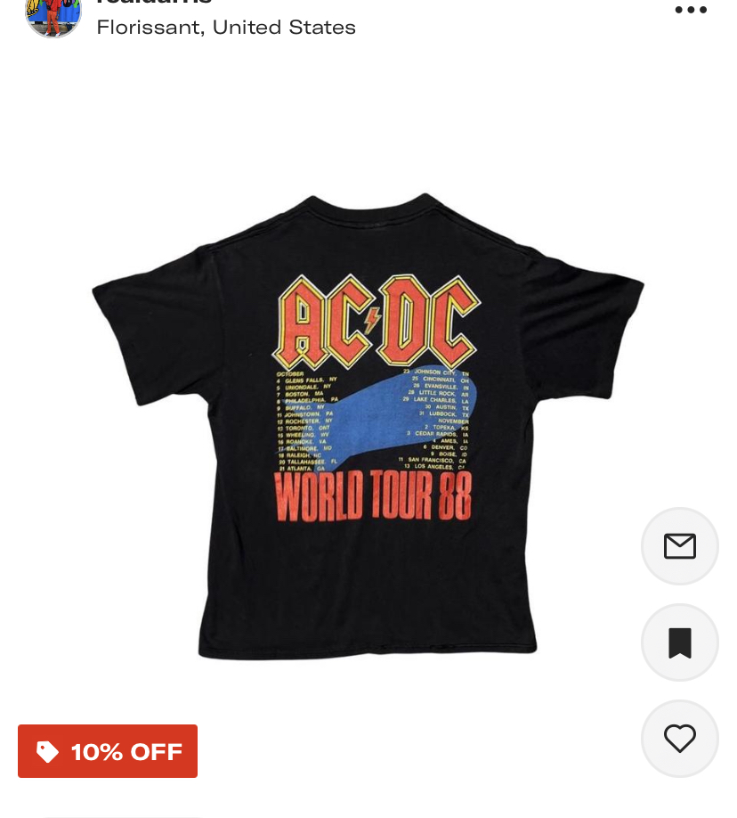 AC/DC Blow Up Your Video Tour Shirt - Vintage T-Shirt Forum ...