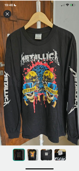 Metallica Guns N Roses 1992 Tour Long Sleeve Tee