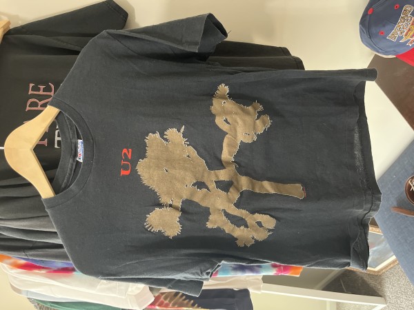 vintage u2 joshua tree gold print t-shirt