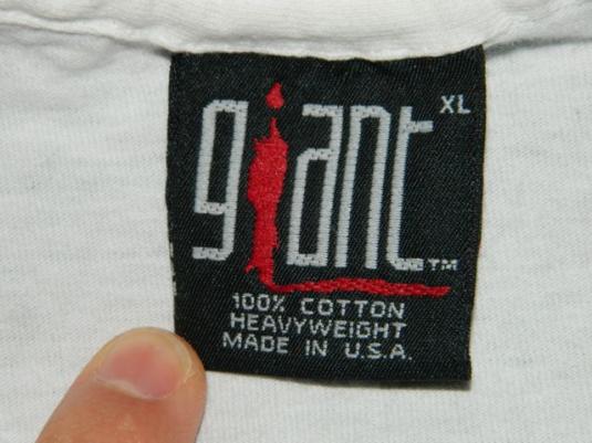 real giant t-shirt tag