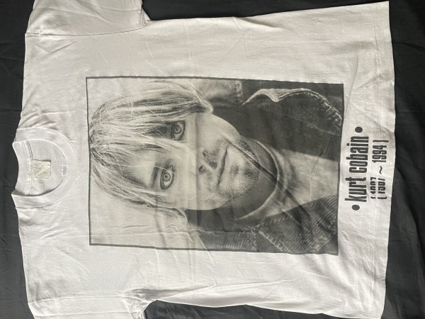 Kurt Cobain memorial / Suicidal Tendencies shirt test print