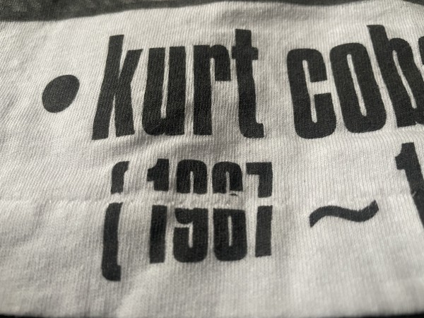 Kurt Cobain memorial / Suicidal Tendencies shirt test print