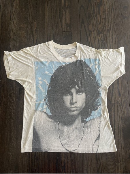 80s Jim Morrison Is Dead Story News Print T-Shirt