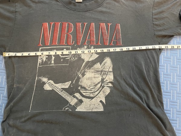 Nirvana tee from the 1993 cow palace charity show