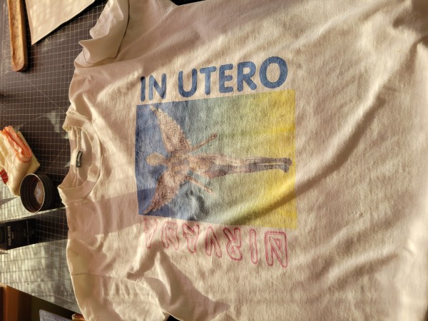 Nirvana In Utero World Tour 1993 t-shirt (Boot?)