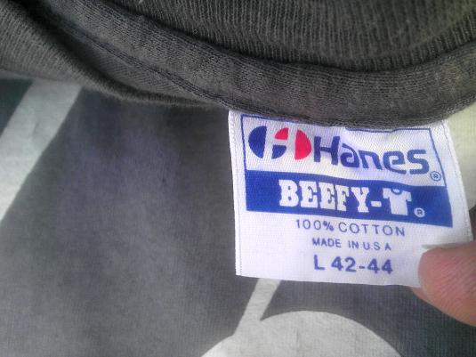 Hanes beefy-t tag authentic L